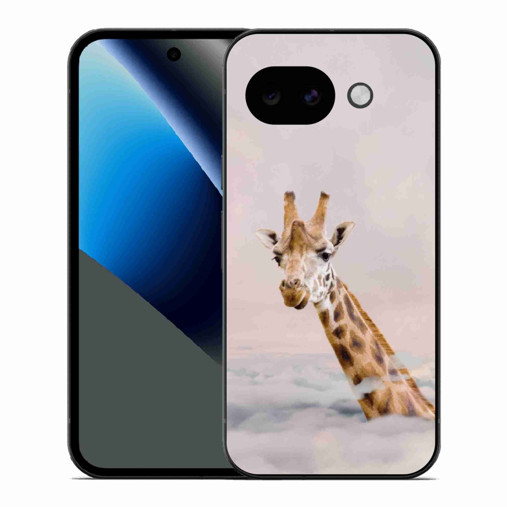 Gelový kryt mmCase na Google Pixel 10a - žirafa v oblacích