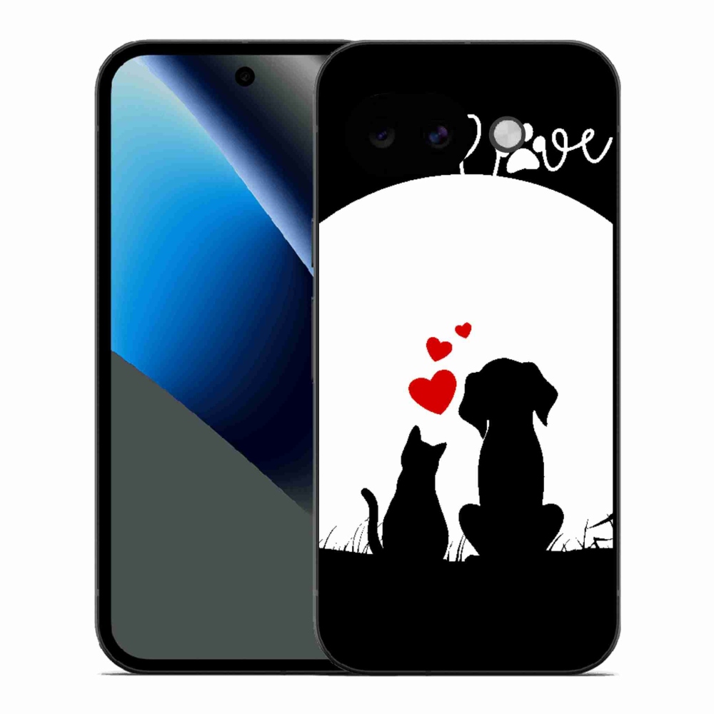 Gelový kryt mmCase na Google Pixel 10a - zvířecí láska