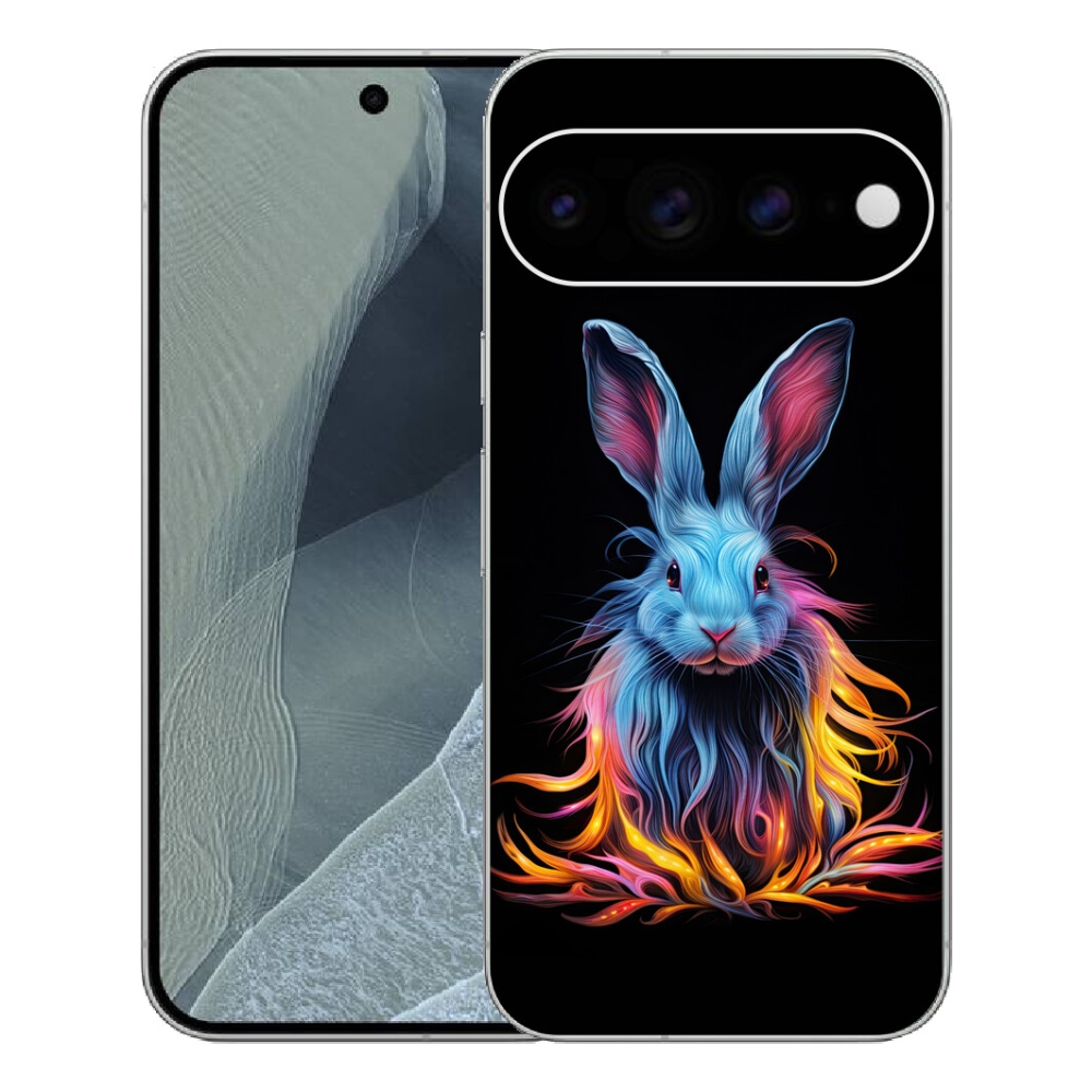 Gelový kryt mmCase na Google Pixel 11 Pro XL - abstraktní zajíc