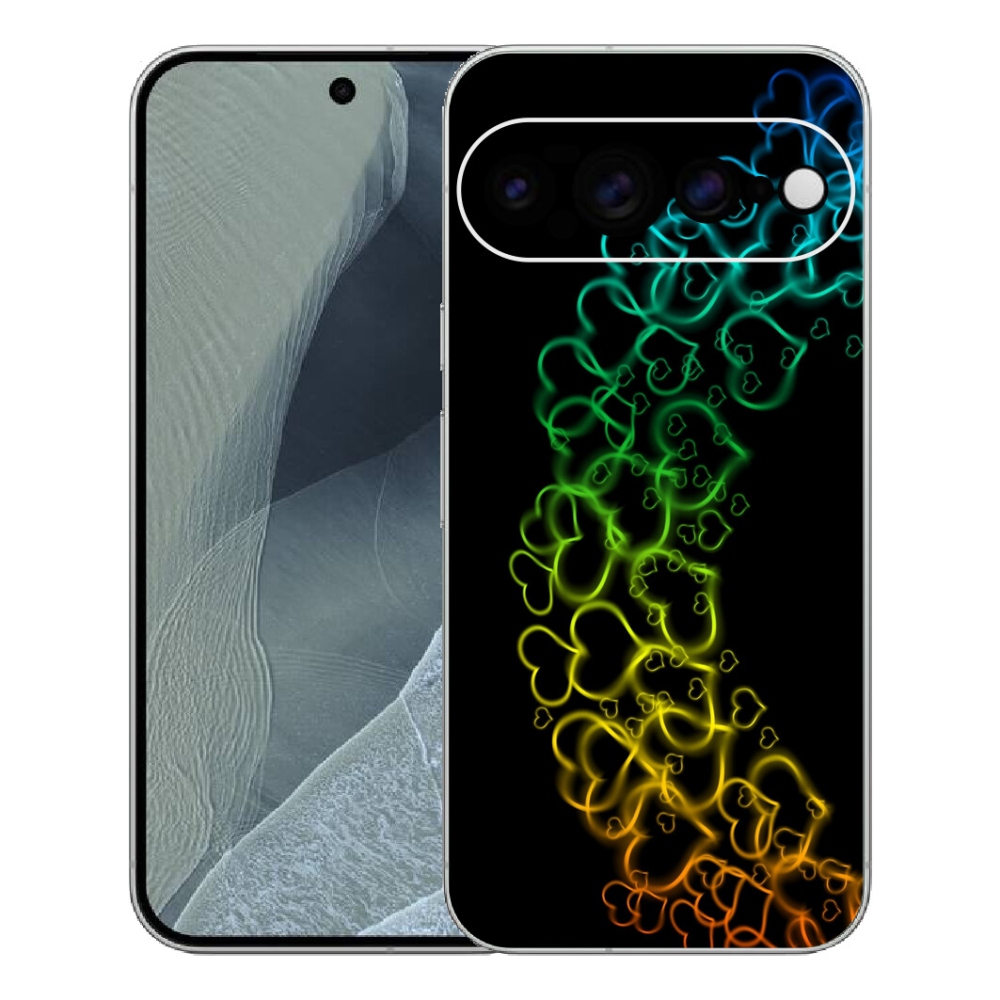 Gelový kryt mmCase na Google Pixel 11 Pro XL - barevná srdíčka