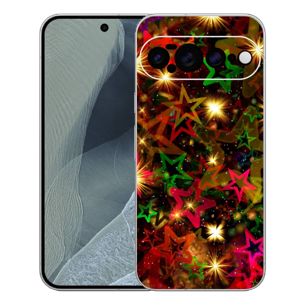 Gelový kryt mmCase na Google Pixel 11 Pro XL - barevné hvězdičky