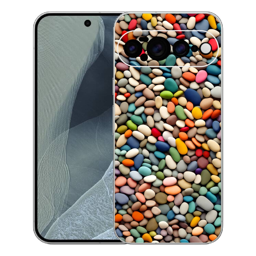 Gelový kryt mmCase na Google Pixel 11 Pro XL - barevné kamínky 2
