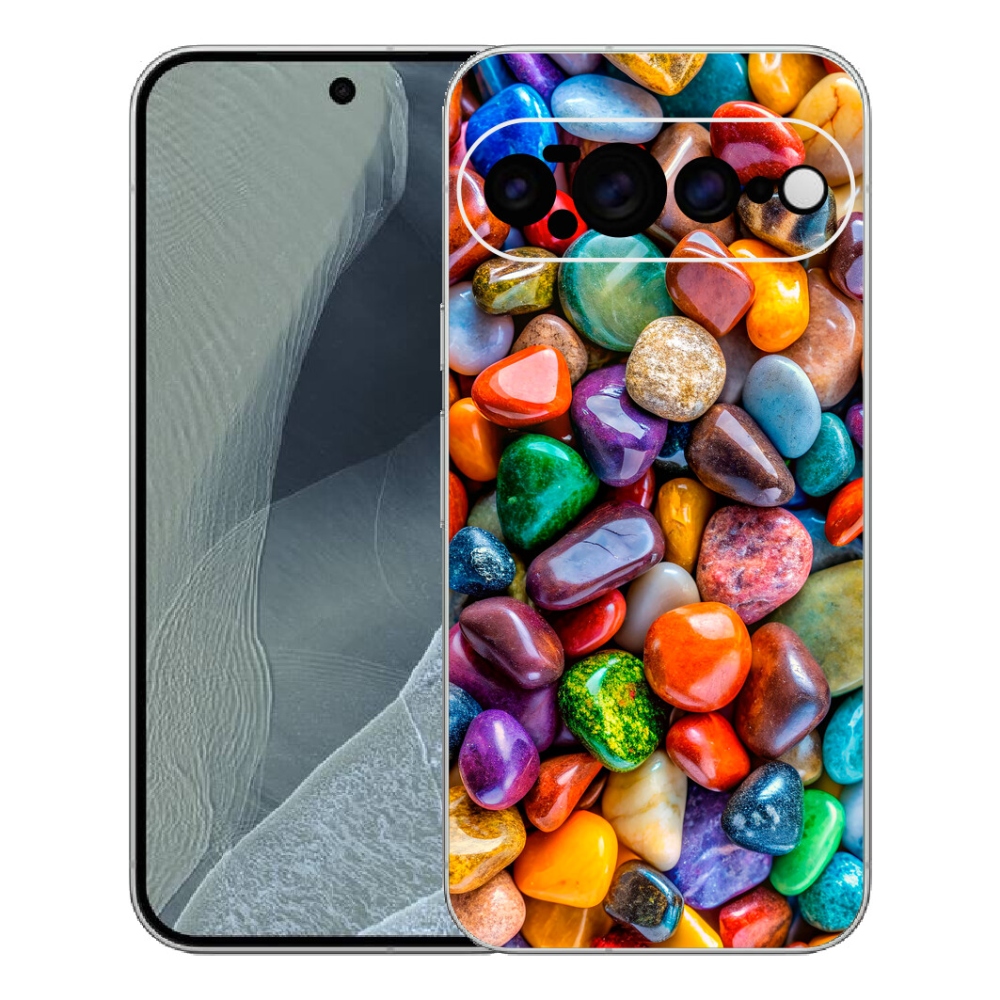 Gelový kryt mmCase na Google Pixel 11 Pro XL - barevné kamínky