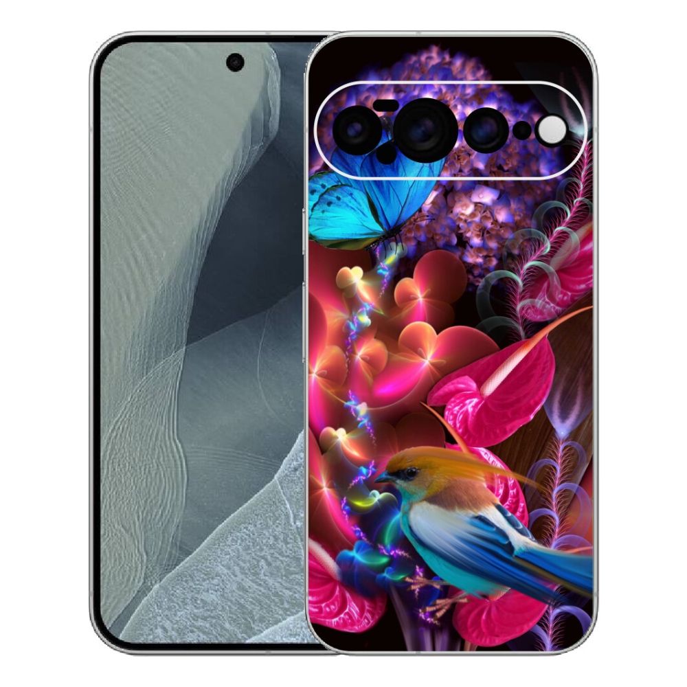 Gelový kryt mmCase na Google Pixel 11 Pro XL - barevné květiny