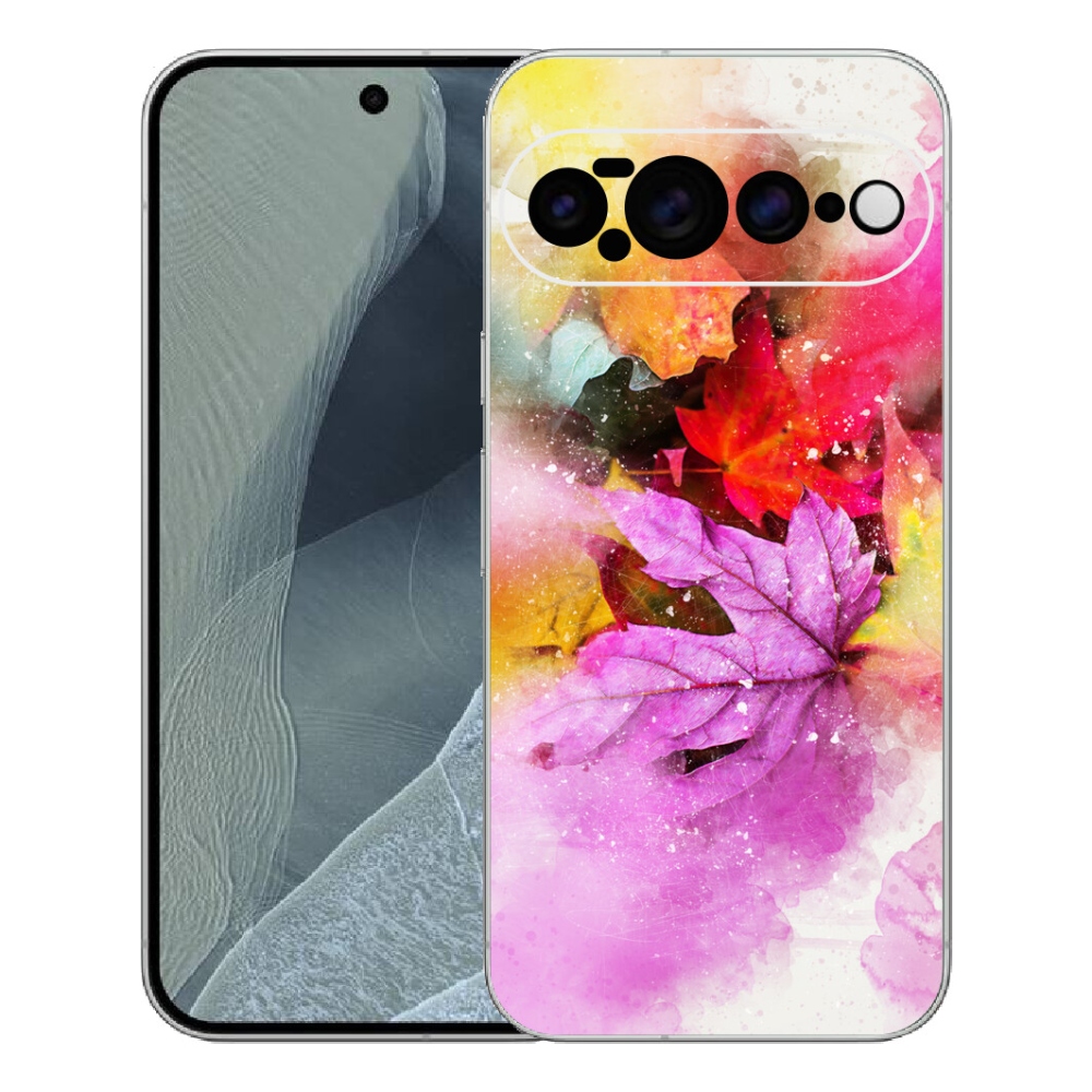 Gelový kryt mmCase na Google Pixel 11 Pro XL - barevné listy