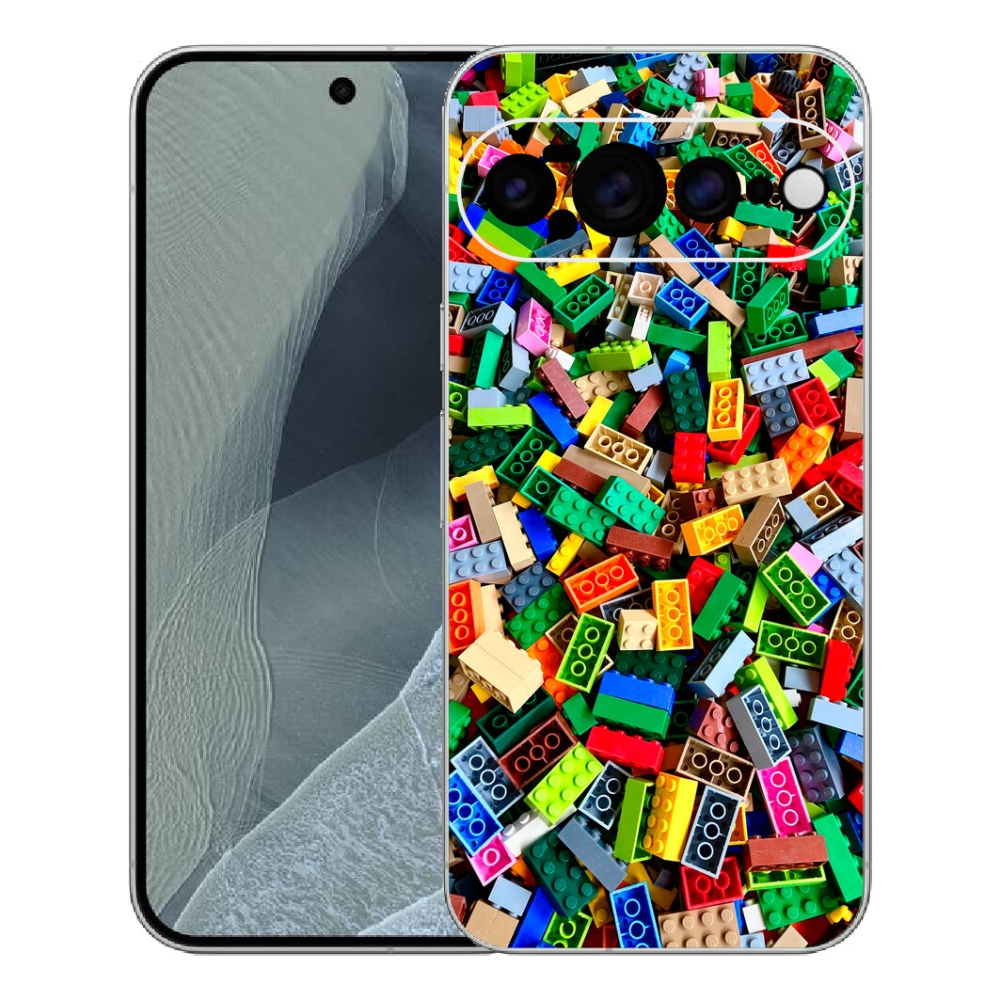 Gelový kryt mmCase na Google Pixel 11 Pro XL - barevné stavební kostky