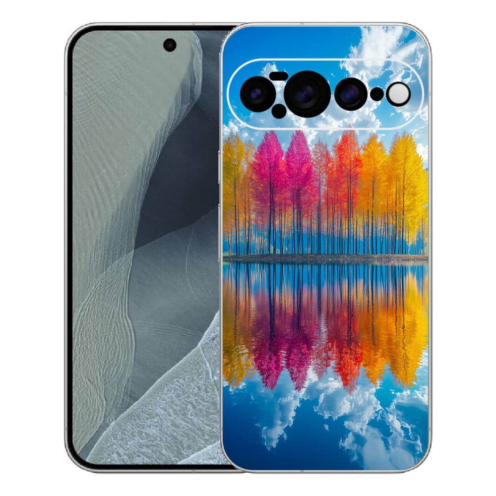 Gelový kryt mmCase na Google Pixel 11 Pro XL - barevné stromy