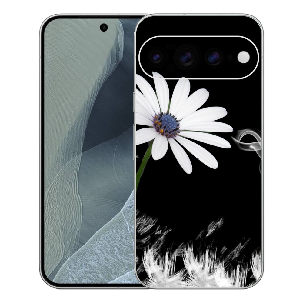 Gelový kryt mmCase na Google Pixel 11 Pro XL - bílá květina