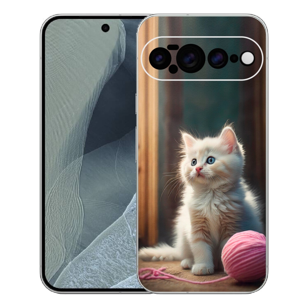 Gelový kryt mmCase na Google Pixel 11 Pro XL - bílé kotě 2