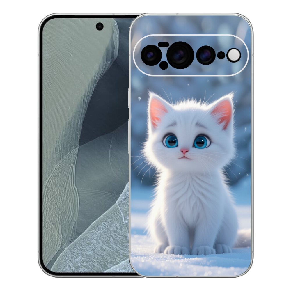 Gelový kryt mmCase na Google Pixel 11 Pro XL - bílé kotě 3