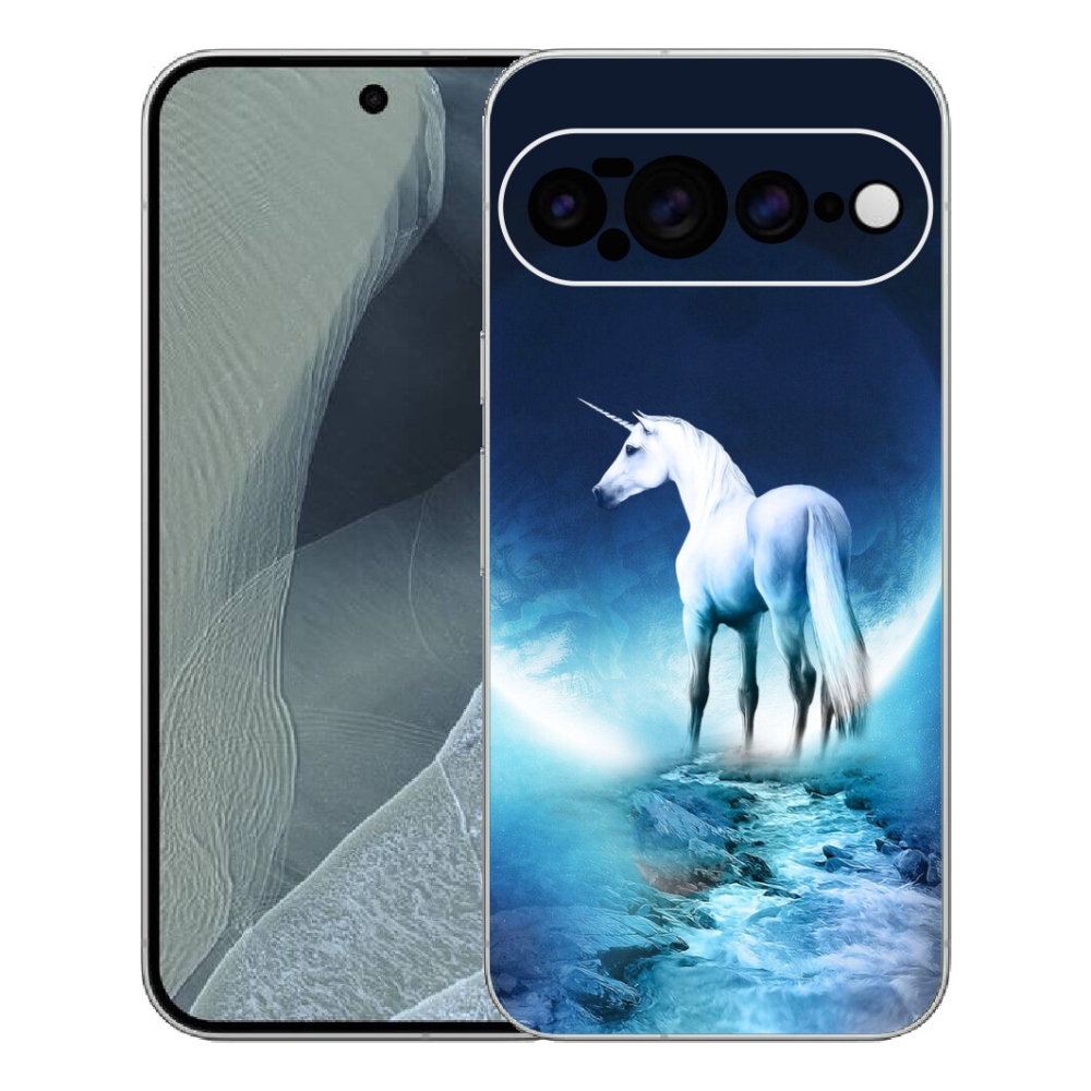 Gelový kryt mmCase na Google Pixel 11 Pro XL - bílý jednorožec
