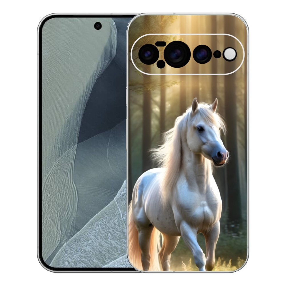 Gelový kryt mmCase na Google Pixel 11 Pro XL - bílý kůň 3