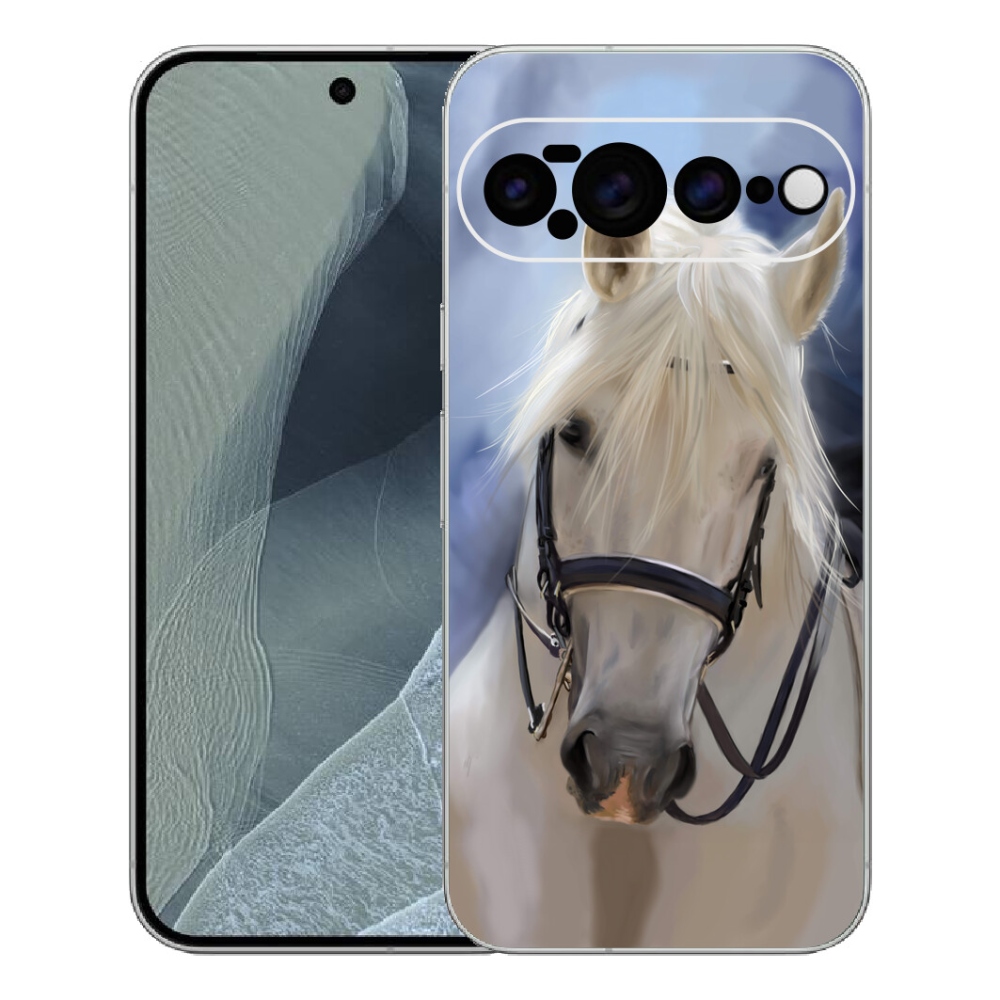 Gelový kryt mmCase na Google Pixel 11 Pro XL - bílý kůň
