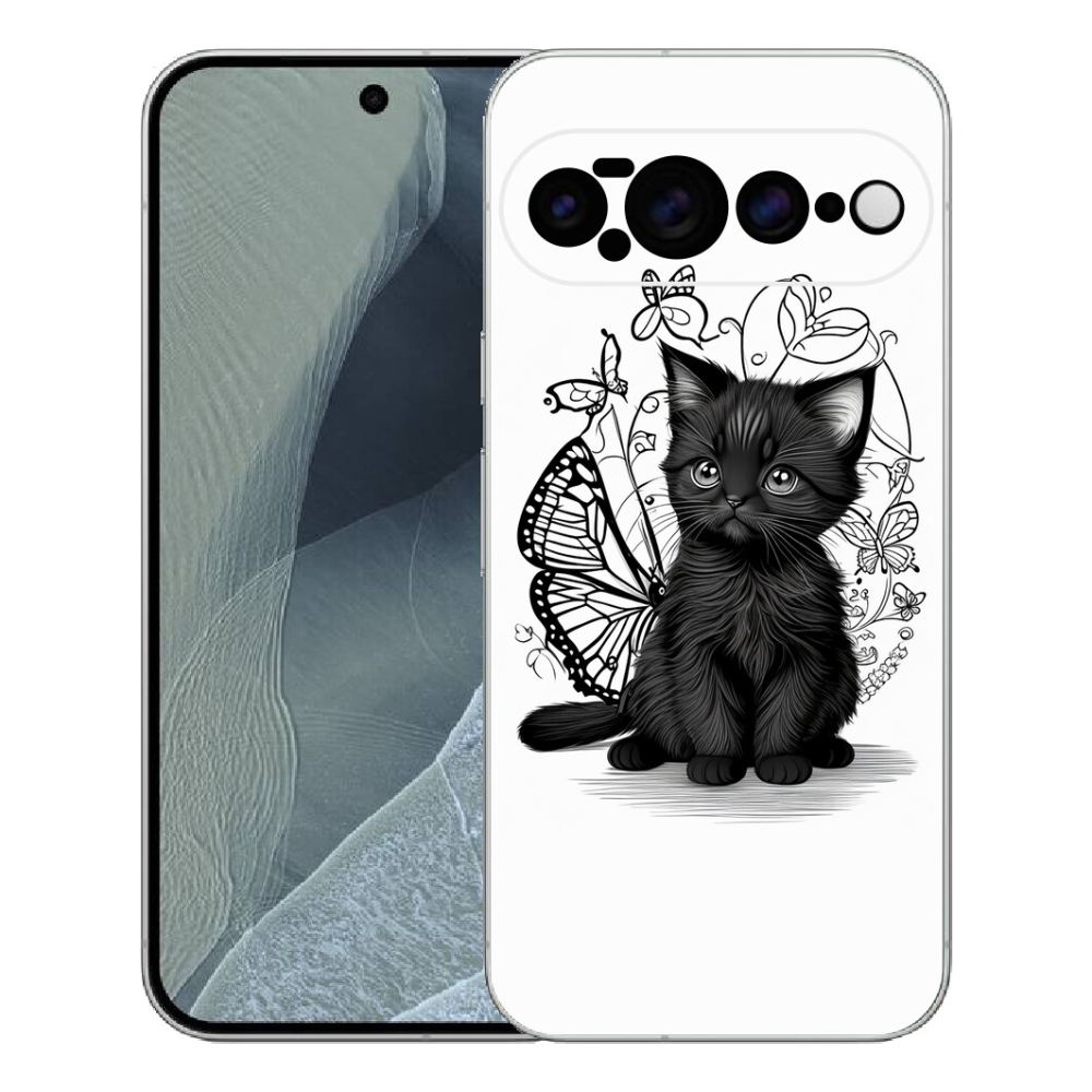 Gelový kryt mmCase na Google Pixel 11 Pro XL - černé kotě