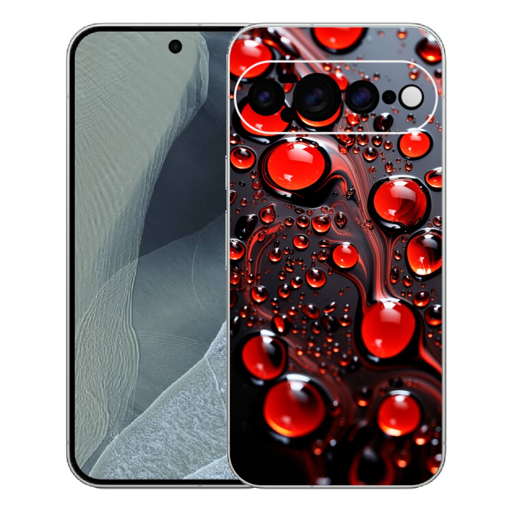 Gelový kryt mmCase na Google Pixel 11 Pro XL - červené kapky 2