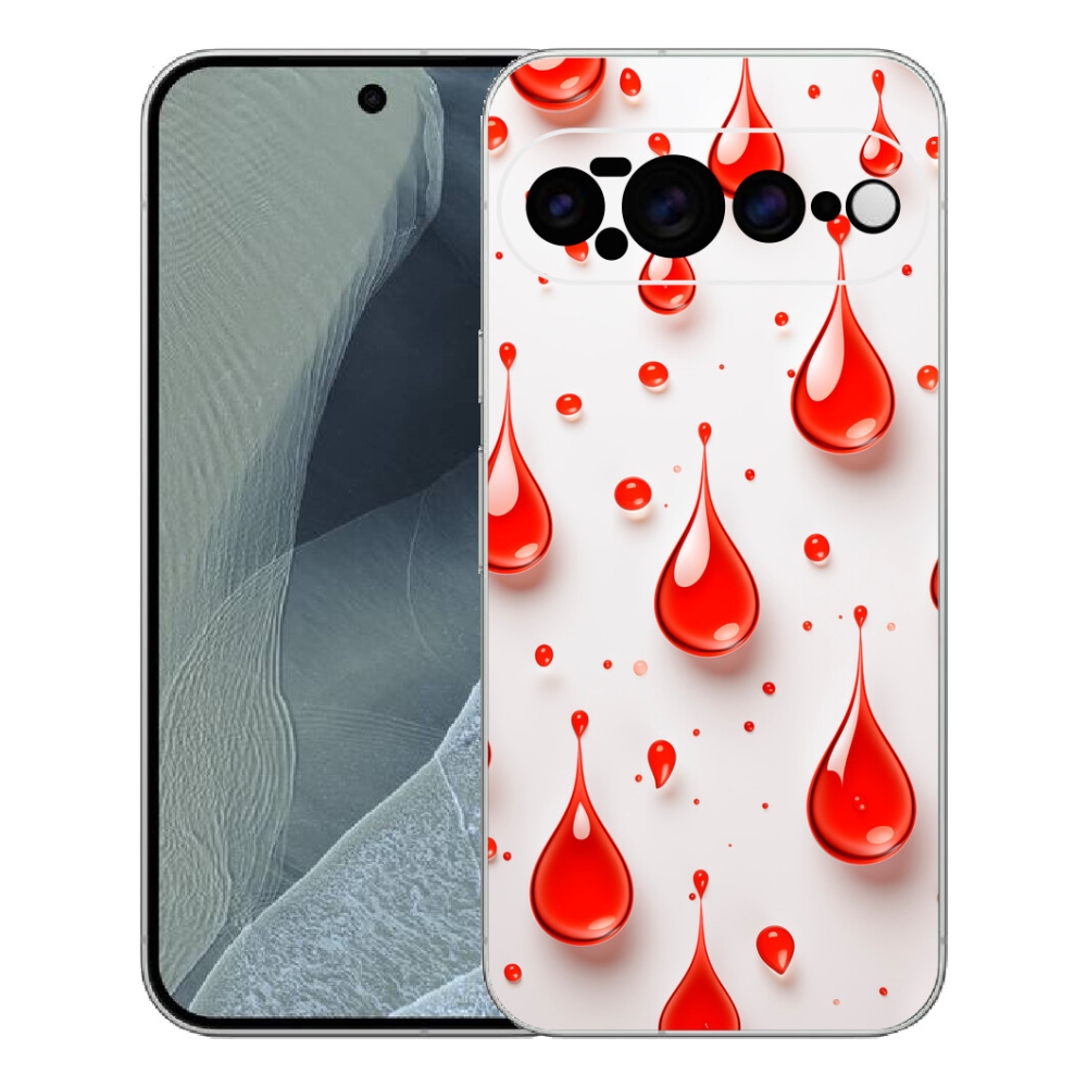 Gelový kryt mmCase na Google Pixel 11 Pro XL - červené kapky
