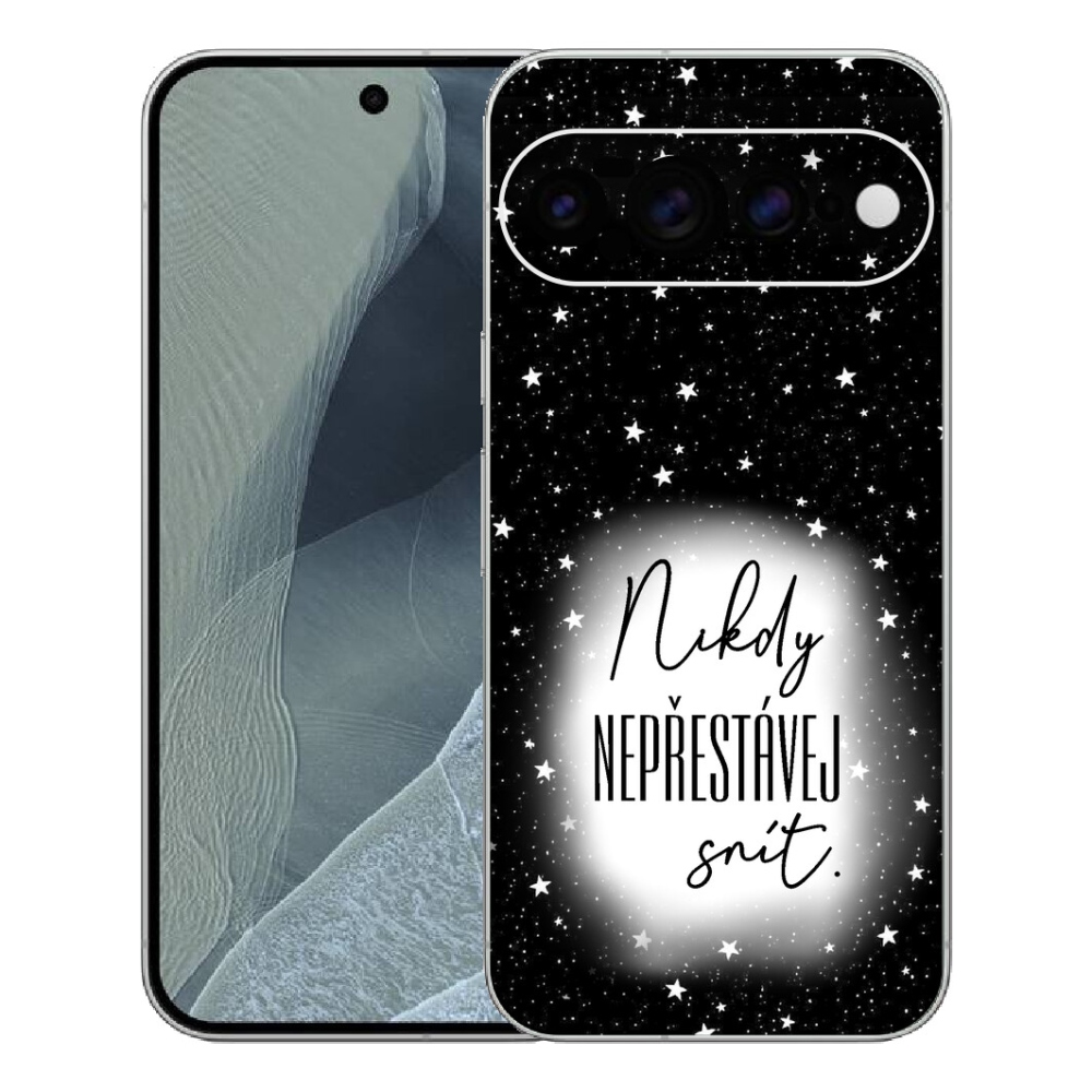 Gelový kryt mmCase na Google Pixel 11 Pro XL - citát 1 bíločerné pozadí