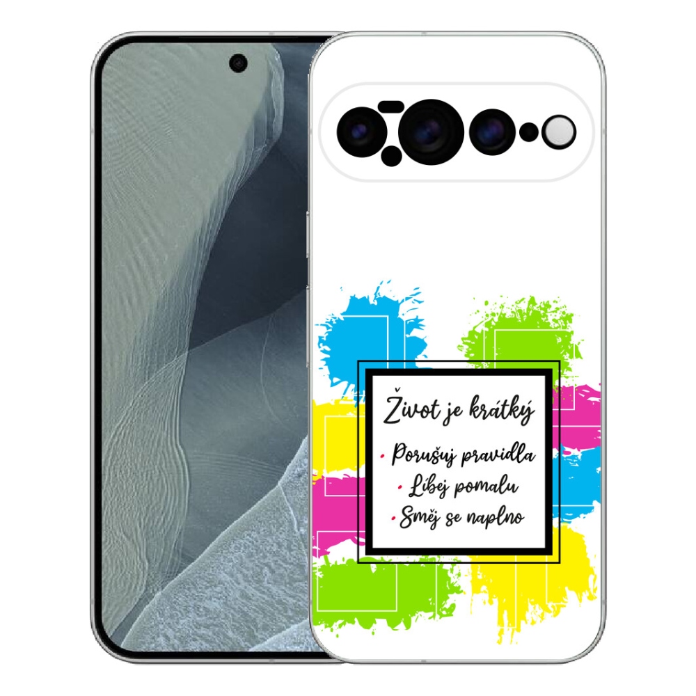 Gelový kryt mmCase na Google Pixel 11 Pro XL - citát 5 bílé pozadí