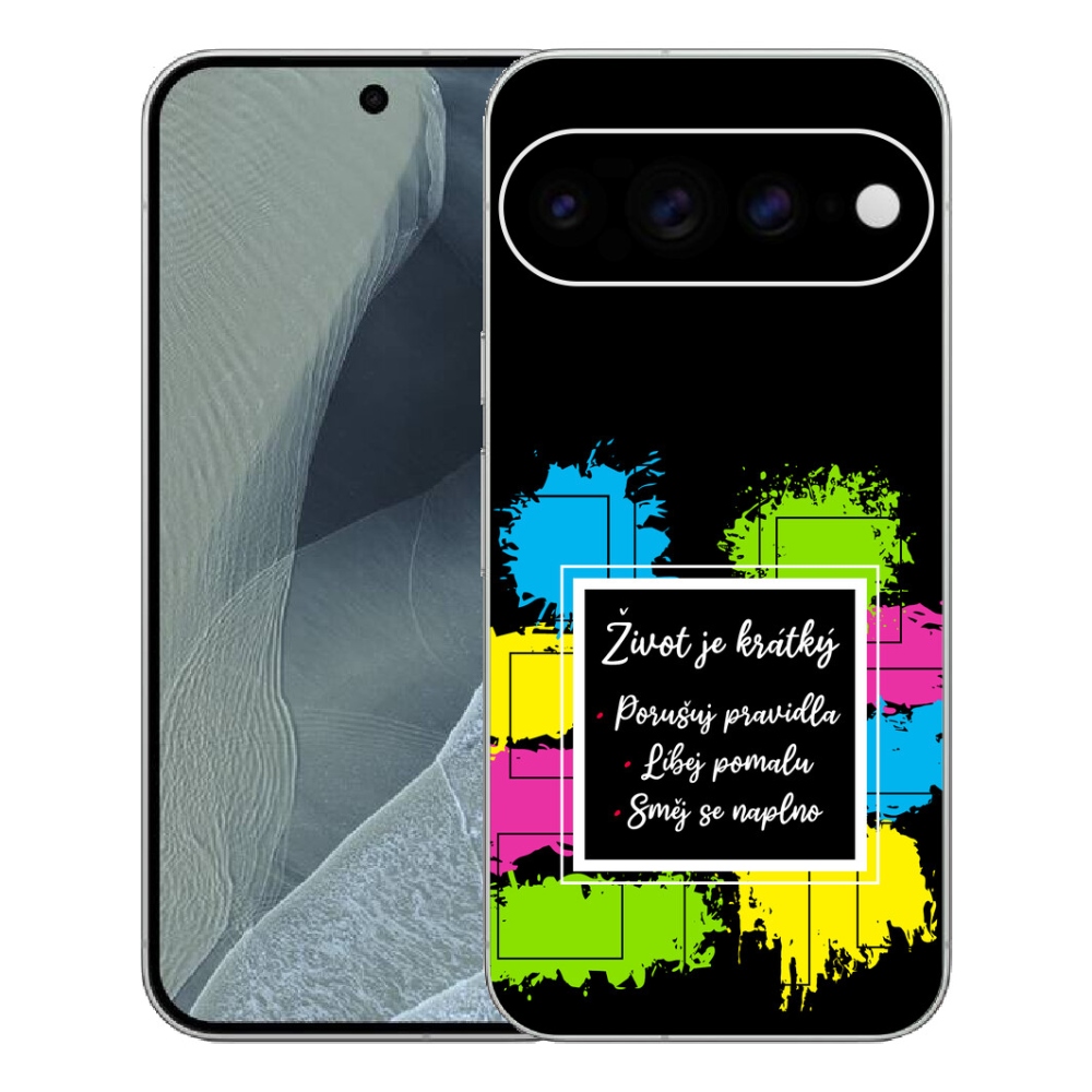 Gelový kryt mmCase na Google Pixel 11 Pro XL - citát 5 černé pozadí
