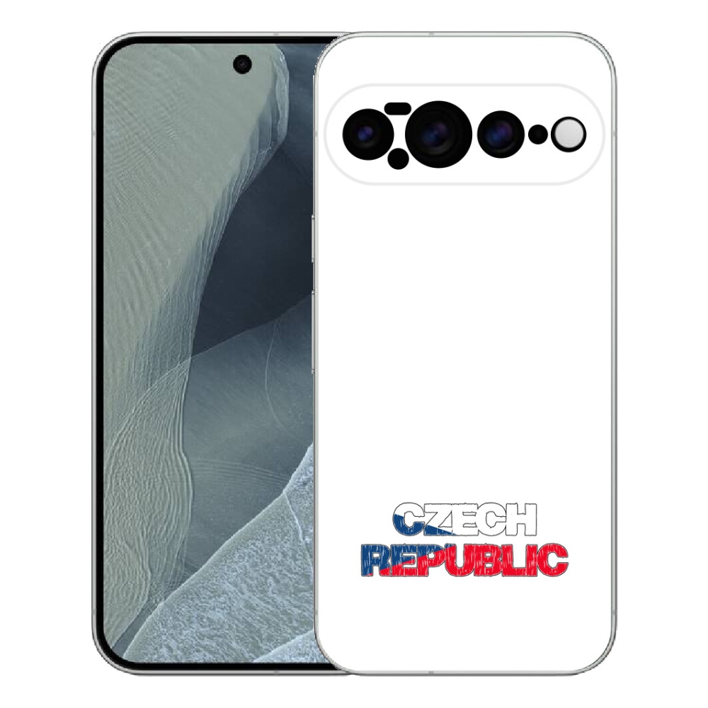 Gelový kryt mmCase na Google Pixel 11 Pro XL - Czech Republic bílé pozadí