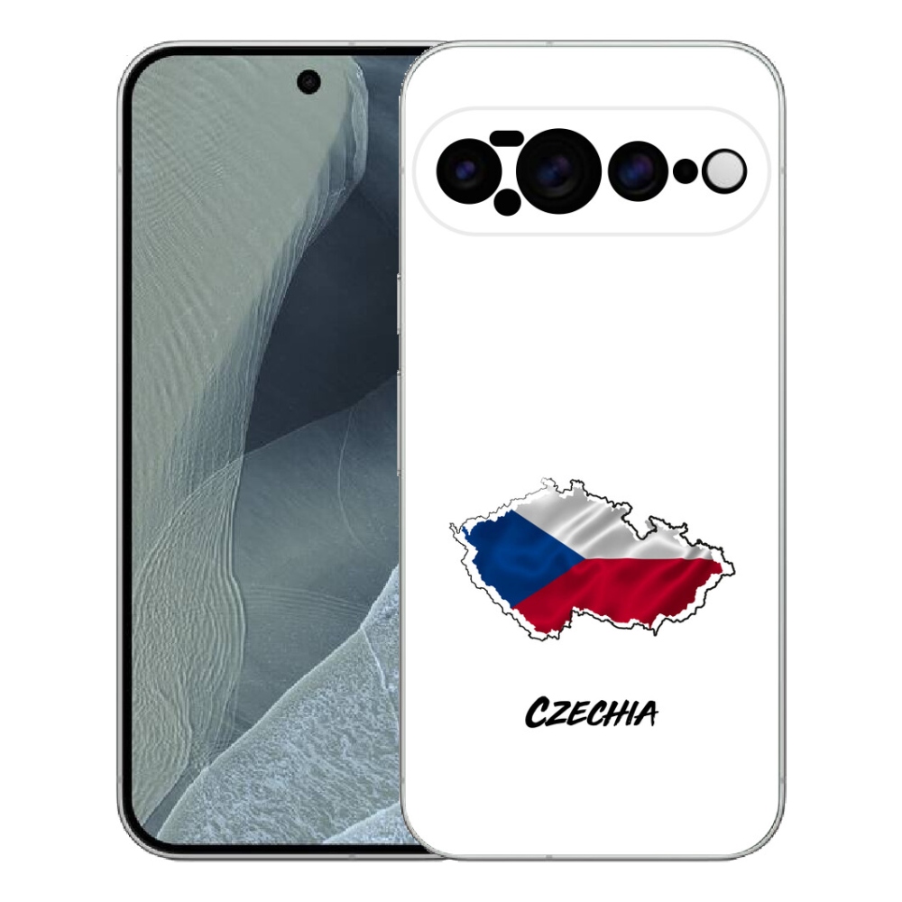 Gelový kryt mmCase na Google Pixel 11 Pro XL - Czechia bílé pozadí