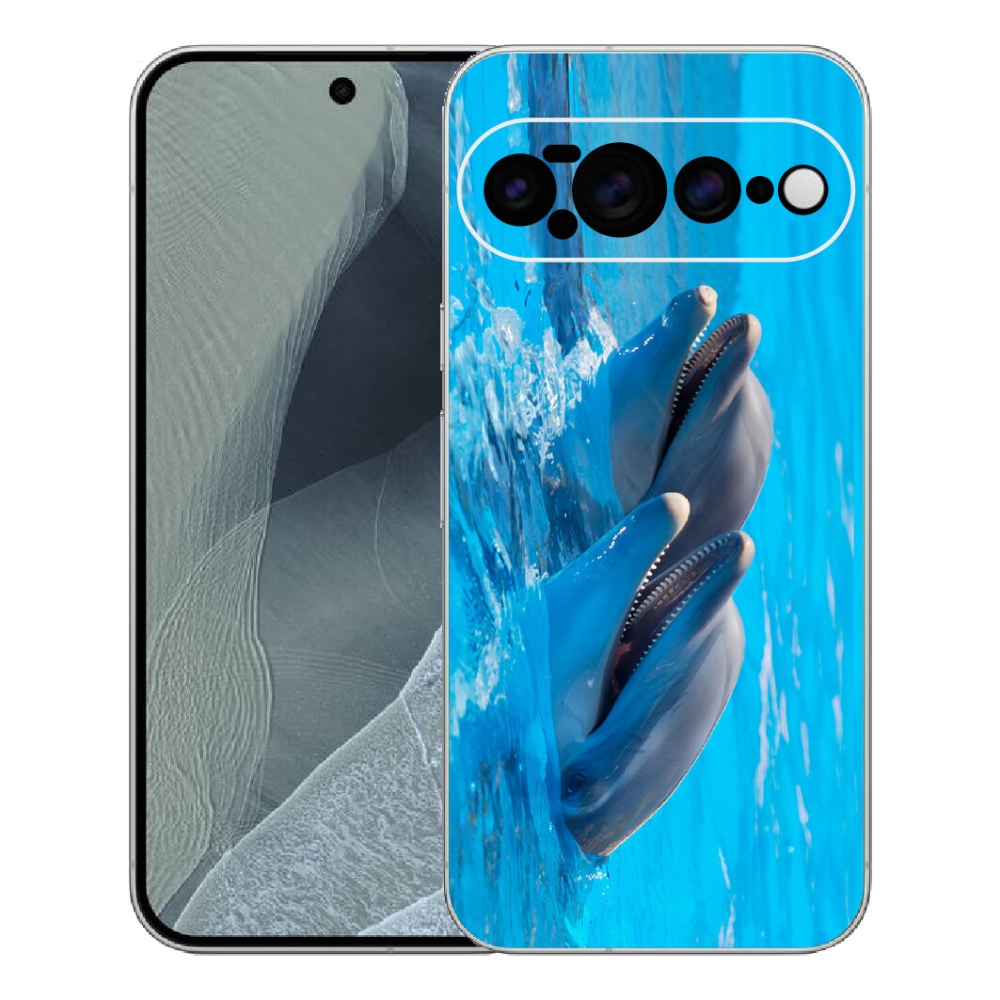 Gelový kryt mmCase na Google Pixel 11 Pro XL - delfíni