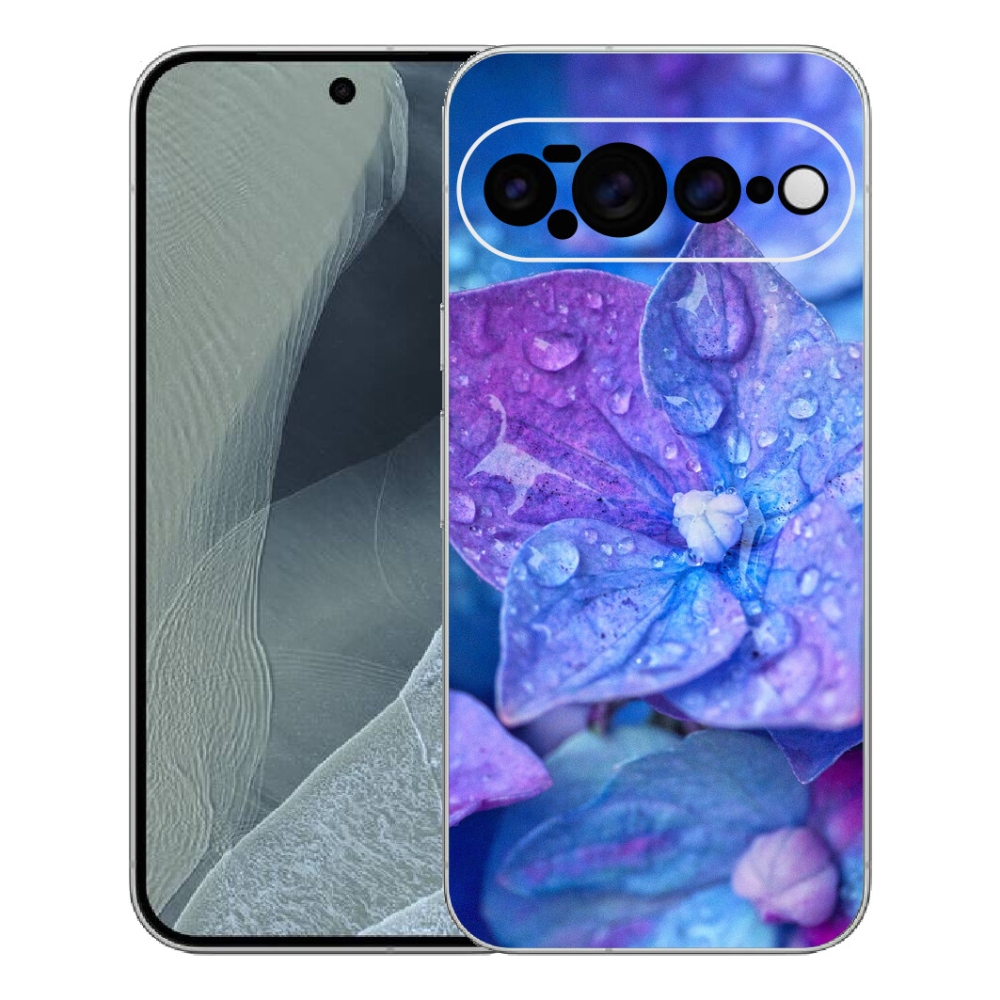 Gelový kryt mmCase na Google Pixel 11 Pro XL - fialový květ