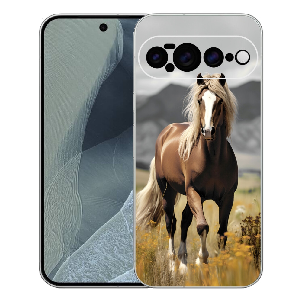 Gelový kryt mmCase na Google Pixel 11 Pro XL - hnědý kůň 1
