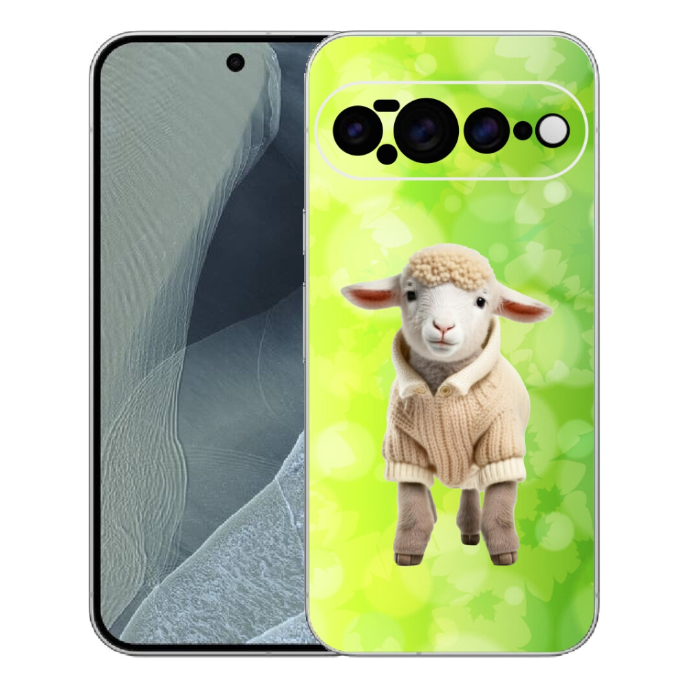 Gelový kryt mmCase na Google Pixel 11 Pro XL - jehně ve svetru