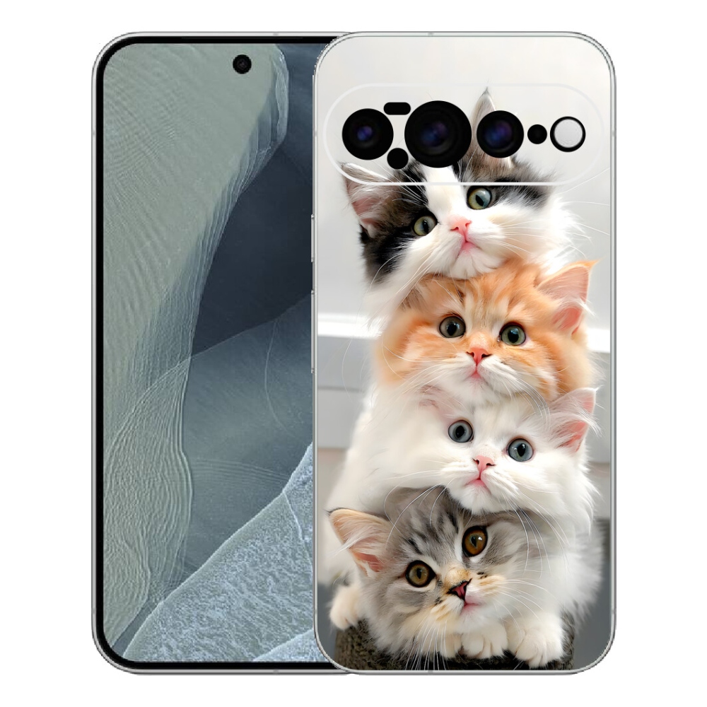Gelový kryt mmCase na Google Pixel 11 Pro XL - kočičí parta