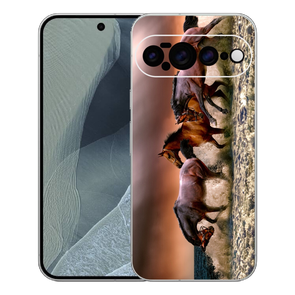 Gelový kryt mmCase na Google Pixel 11 Pro XL - koně 1