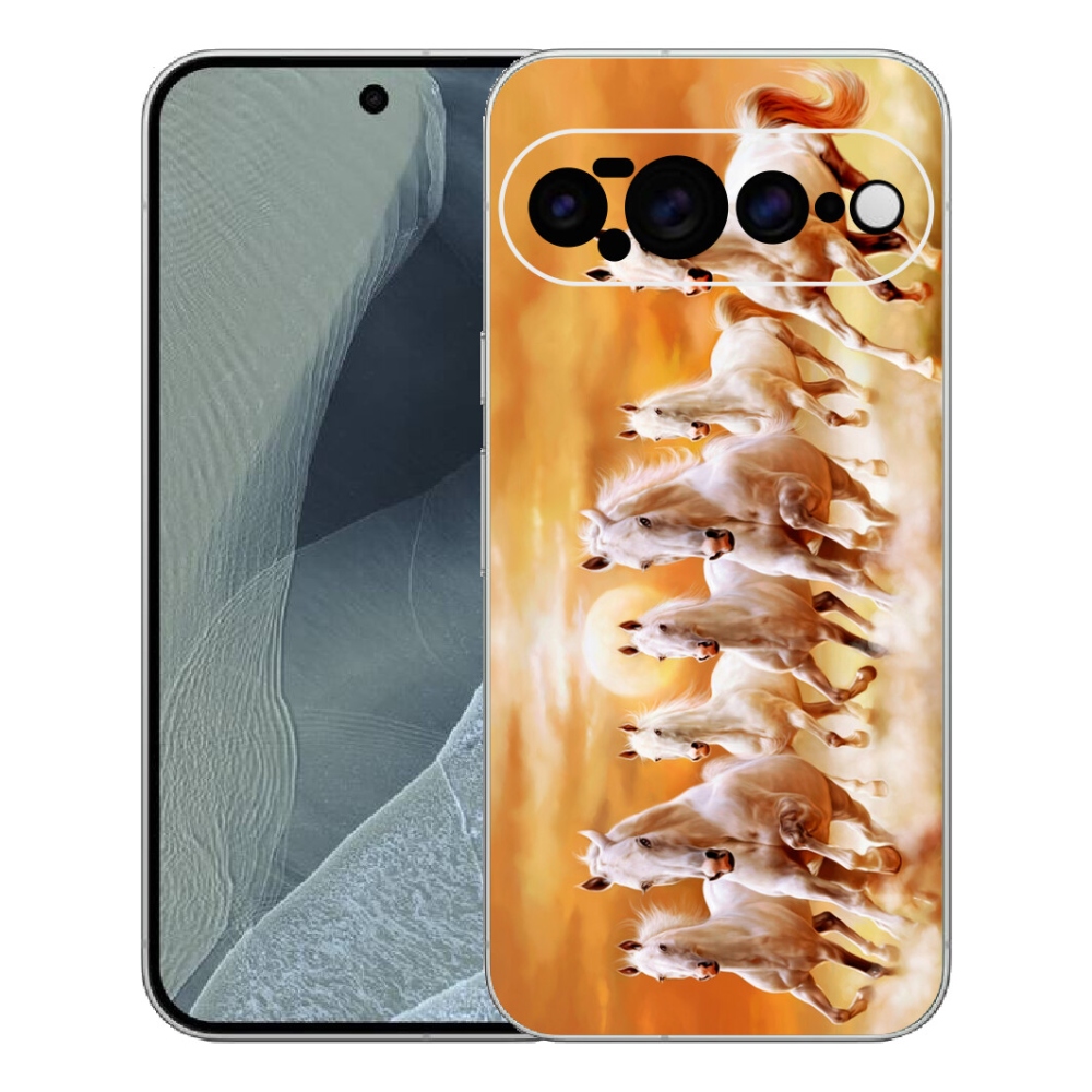 Gelový kryt mmCase na Google Pixel 11 Pro XL - koně 2