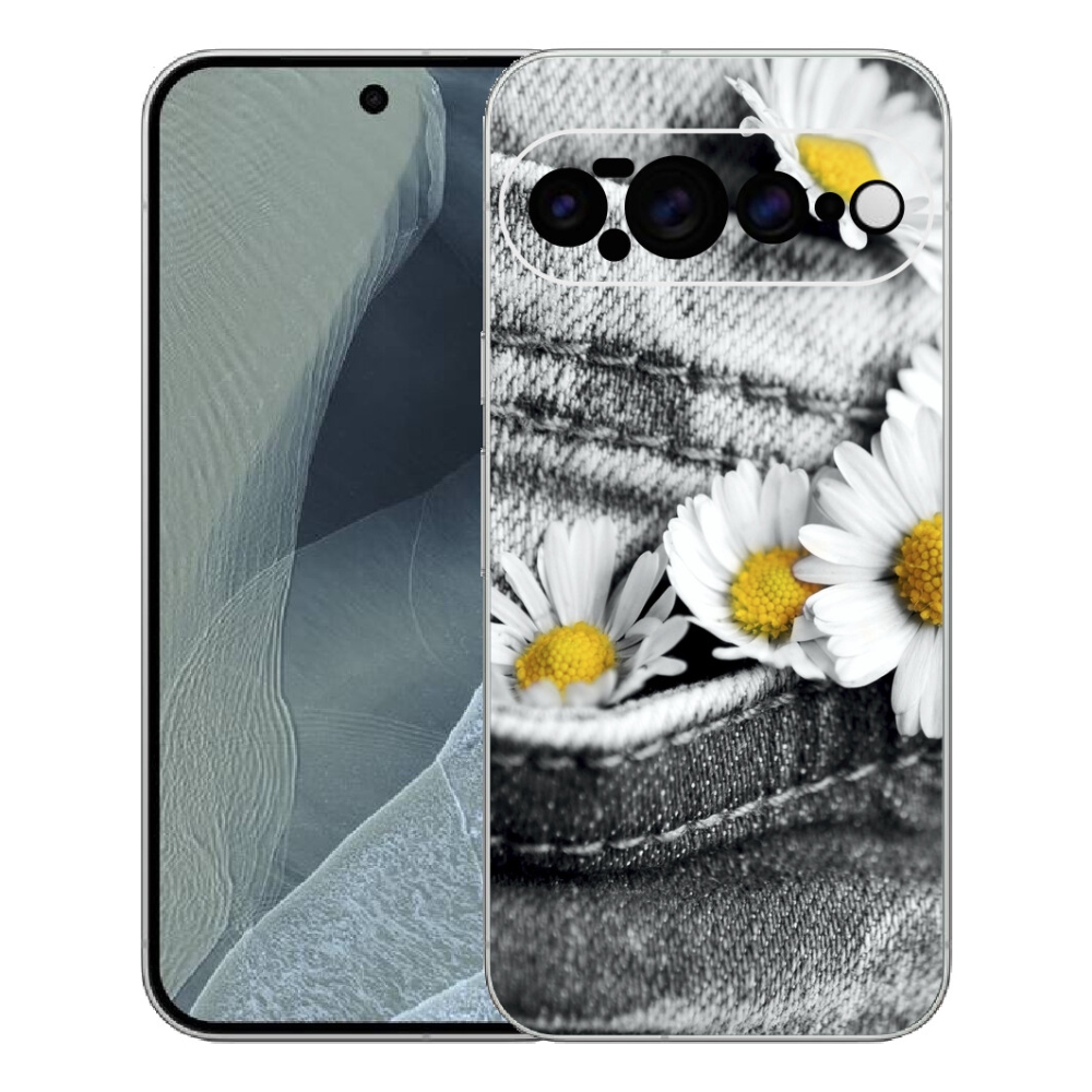 Gelový kryt mmCase na Google Pixel 11 Pro XL - kopretiny