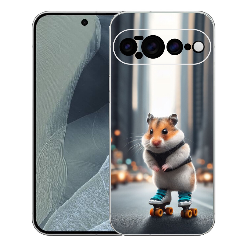 Gelový kryt mmCase na Google Pixel 11 Pro XL - křeček na bruslích