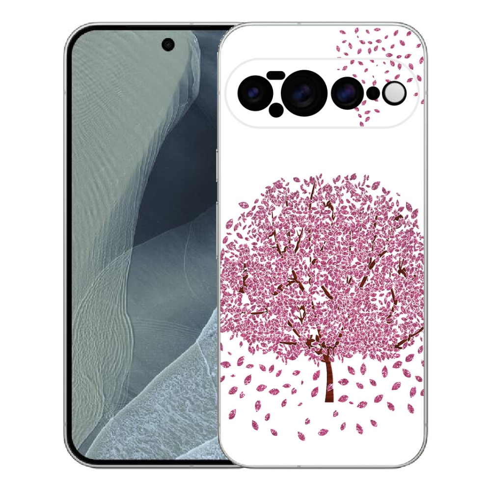 Gelový kryt mmCase na Google Pixel 11 Pro XL - kreslený strom s listy