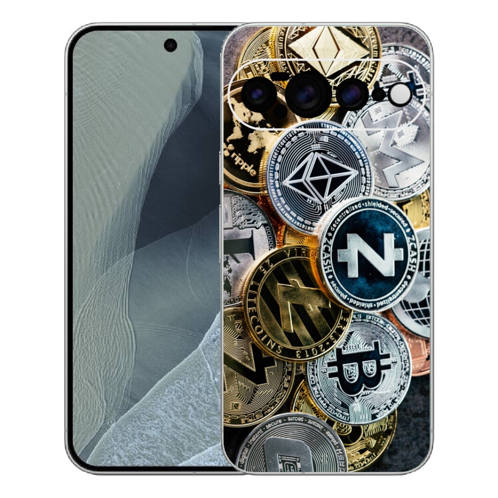Gelový kryt mmCase na Google Pixel 11 Pro XL - kryptoměny