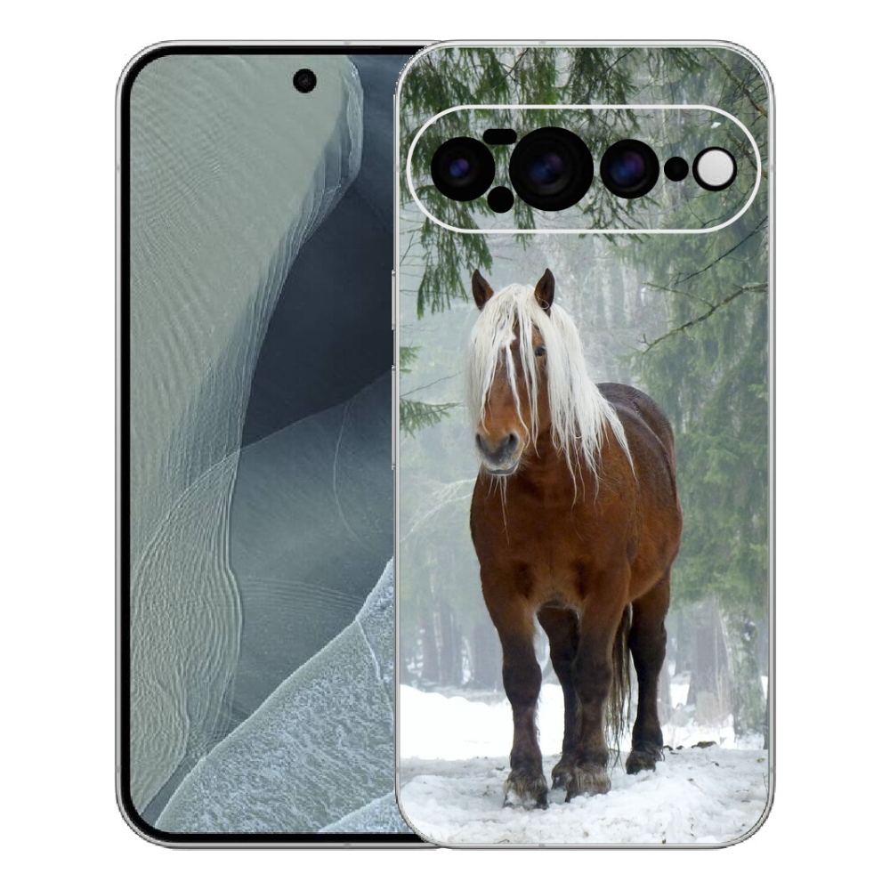 Gelový kryt mmCase na Google Pixel 11 Pro XL - kůň v lese