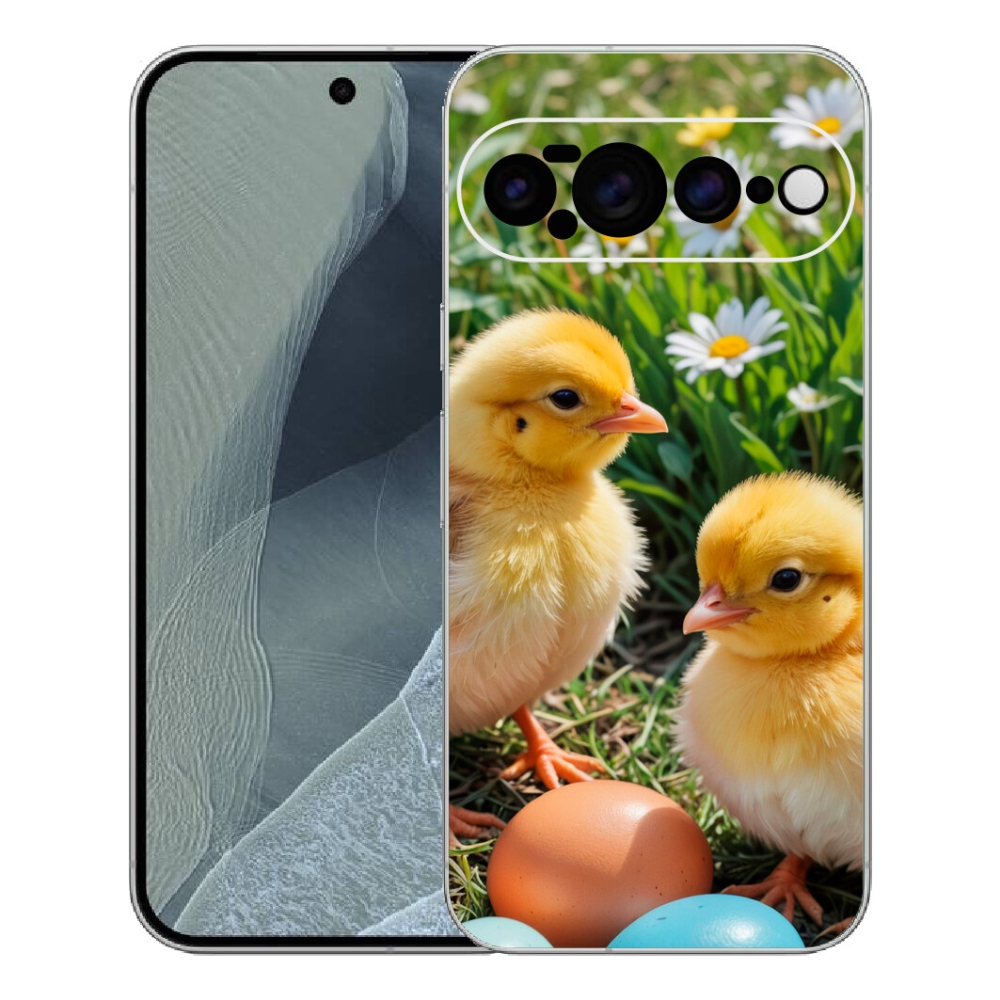 Gelový kryt mmCase na Google Pixel 11 Pro XL - kuřátka