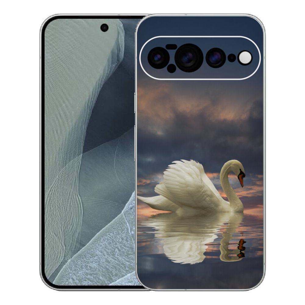 Gelový kryt mmCase na Google Pixel 11 Pro XL - labuť
