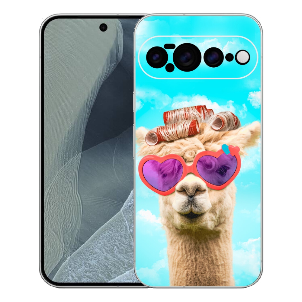 Gelový kryt mmCase na Google Pixel 11 Pro XL - lama s brýlemi