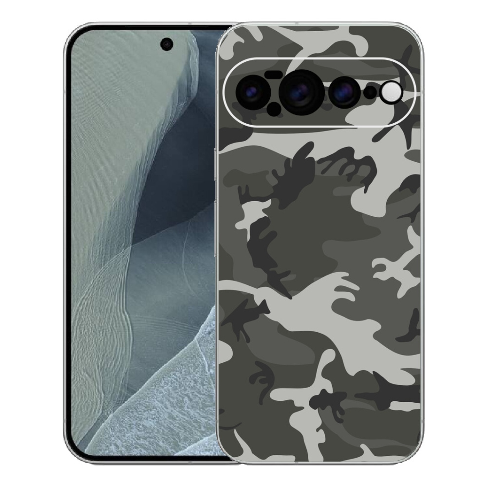 Gelový kryt mmCase na Google Pixel 11 Pro XL - maskáčový vzor