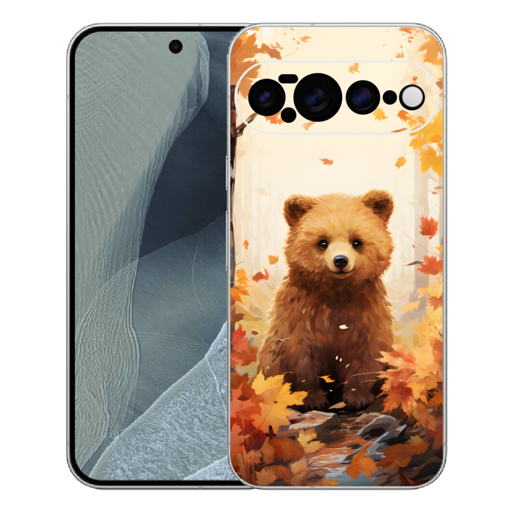 Gelový kryt mmCase na Google Pixel 11 Pro XL - medvěd v lese