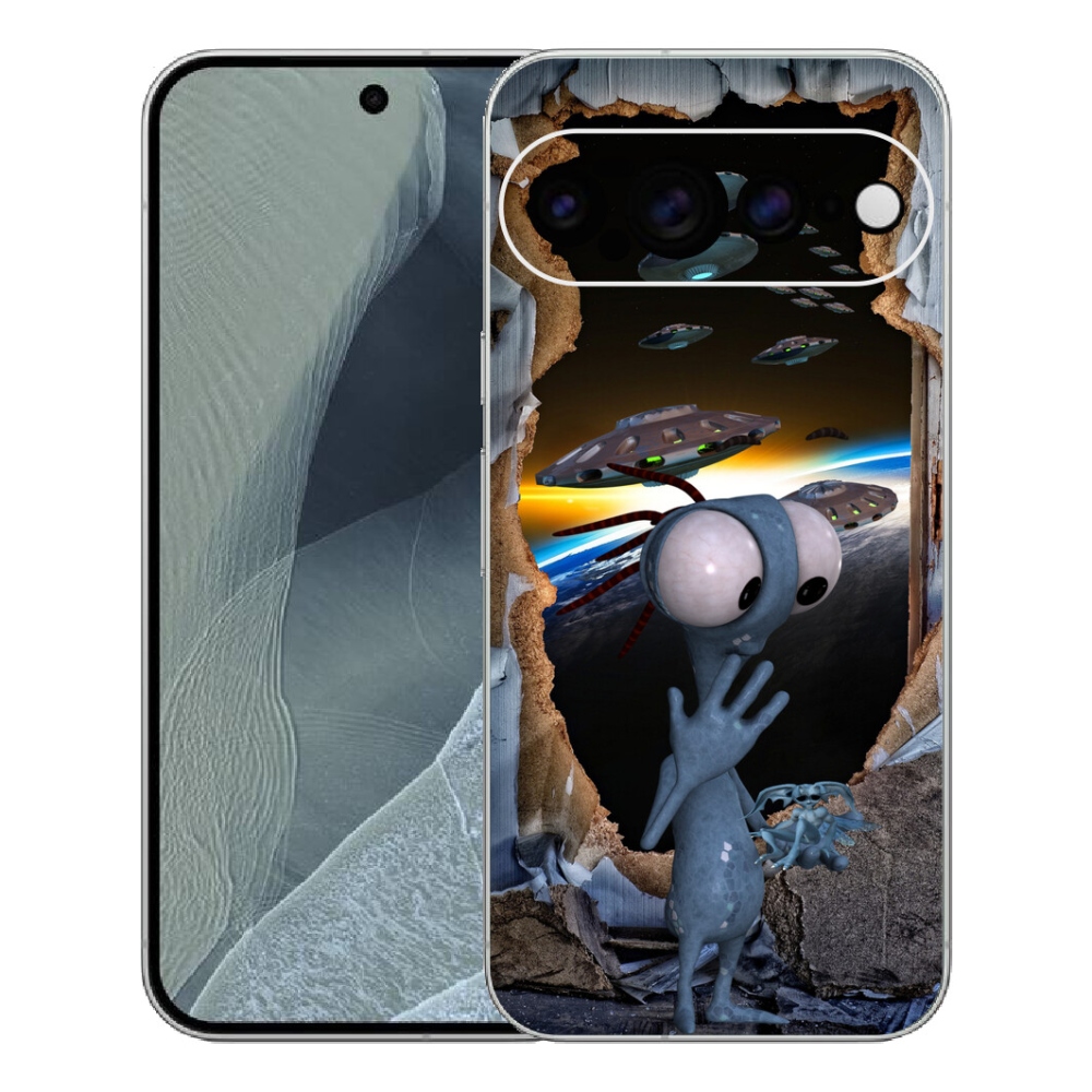 Gelový kryt mmCase na Google Pixel 11 Pro XL - mimozemšťan