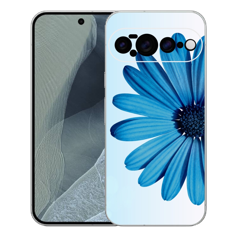 Gelový kryt mmCase na Google Pixel 11 Pro XL - modrá kopretina