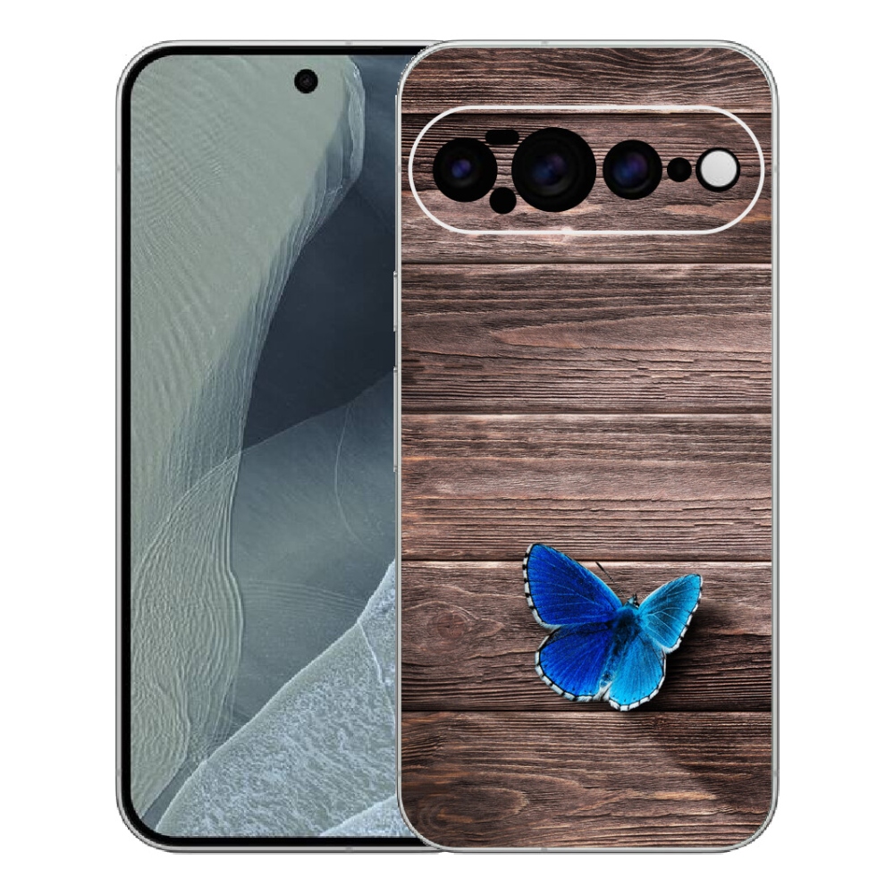 Gelový kryt mmCase na Google Pixel 11 Pro XL - modrý motýl 1