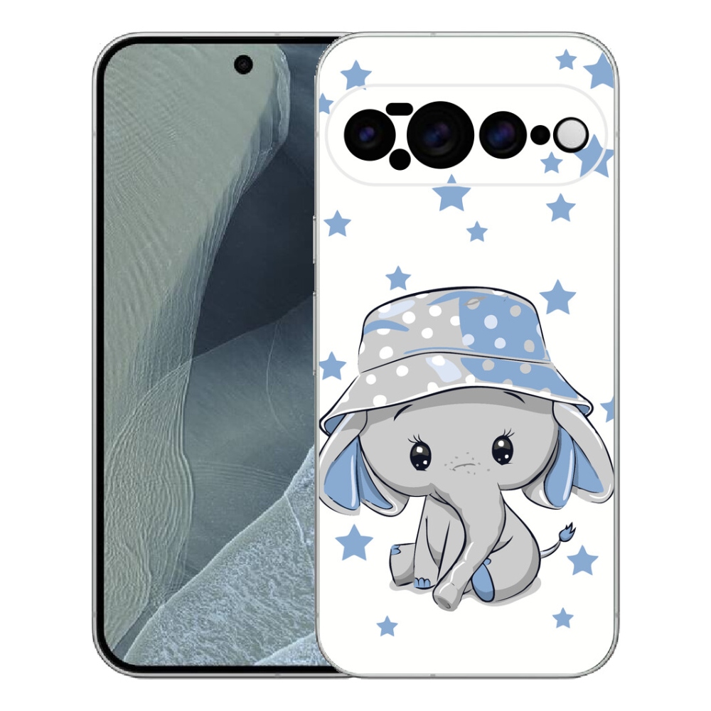 Gelový kryt mmCase na Google Pixel 11 Pro XL - modrý slon