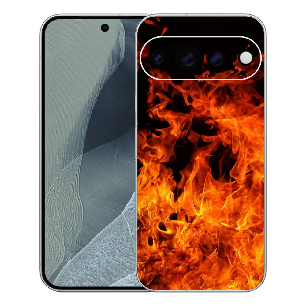 Gelový kryt mmCase na Google Pixel 11 Pro XL - muzikant a oheň