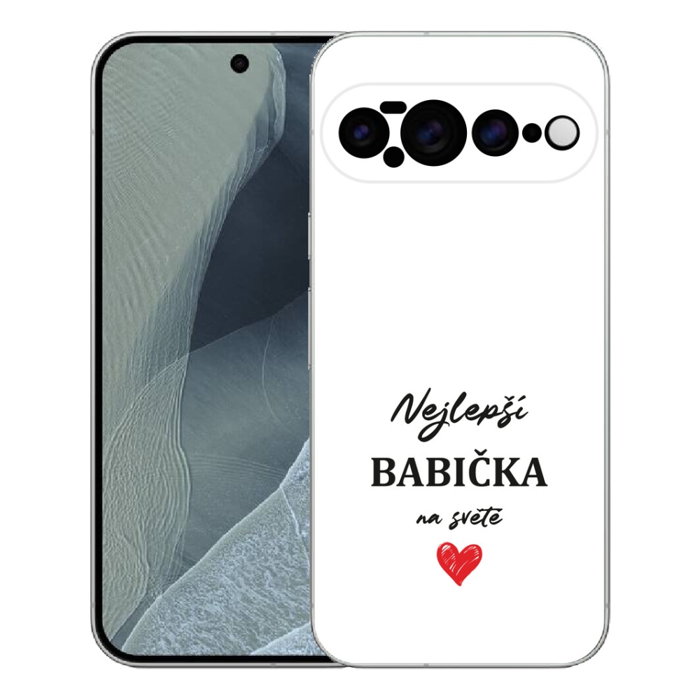 Gelový kryt mmCase na Google Pixel 11 Pro XL - nejlepší babička 1 bílé pozadí