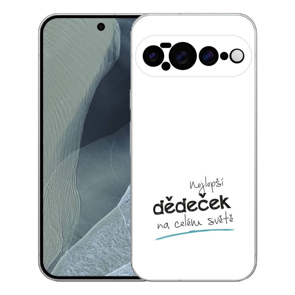 Gelový kryt mmCase na Google Pixel 11 Pro XL - nejlepší dědeček 3 bílé pozadí