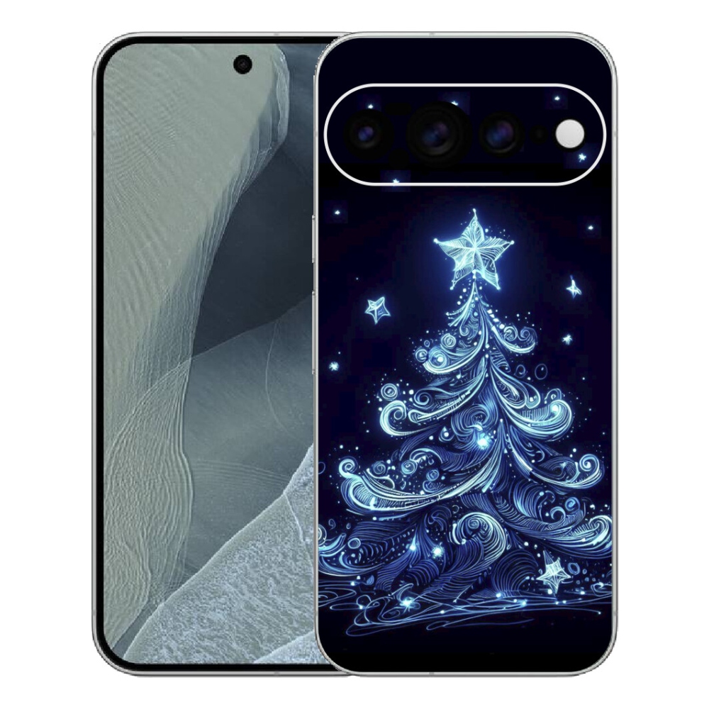 Gelový kryt mmCase na Google Pixel 11 Pro XL - neonový vánoční stromek 4